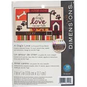 Dimensions Needlecraft - A DOGS LOVE                   